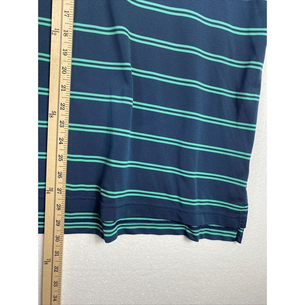 Peter Millar Summer Comfort Men‎ Golf Polo Shirt XL Carolinas Golf Blue Striped - Picture 6 of 10